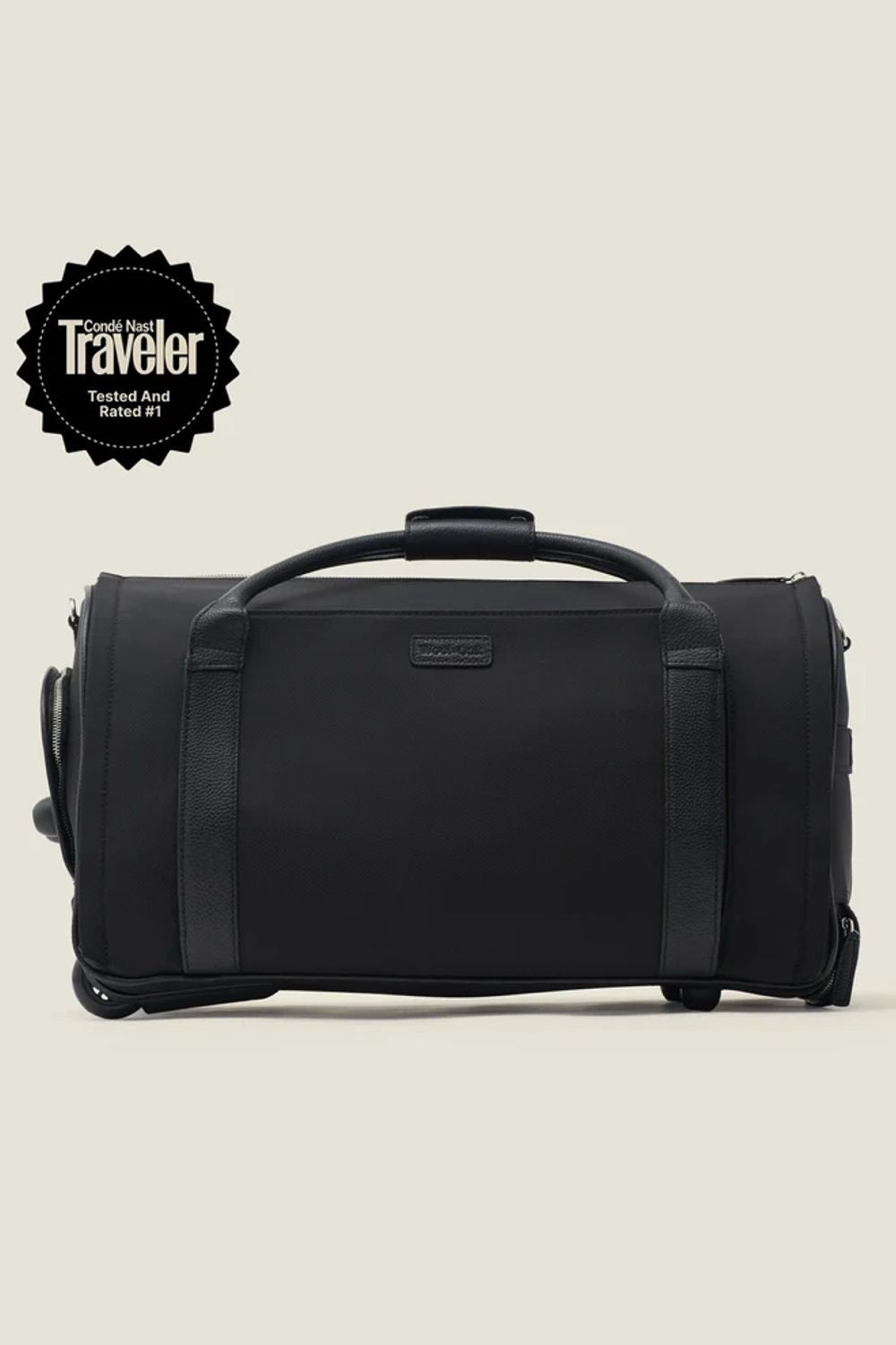 Nova - The Original Garment Roller Duffle in Jet Black High Ballistic Nylon by Wool & Oak