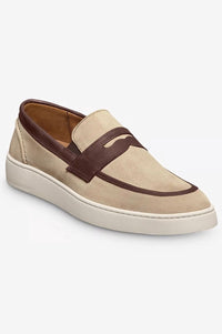 Randolph 2.0 Slip-on Sneaker in Sand Suede/Chili Leather (Size 8.5 Wide) by Allen Edmonds