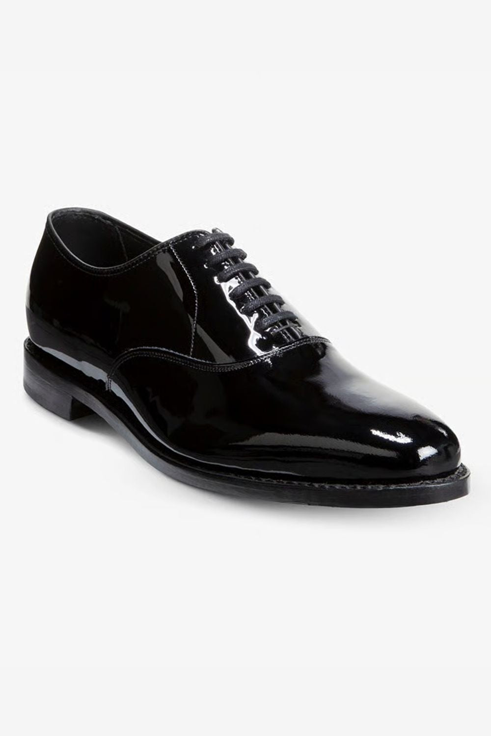 Carlyle Plain-Toe Oxford Dress Shoe in Black Patent Leather by Allen Edmonds