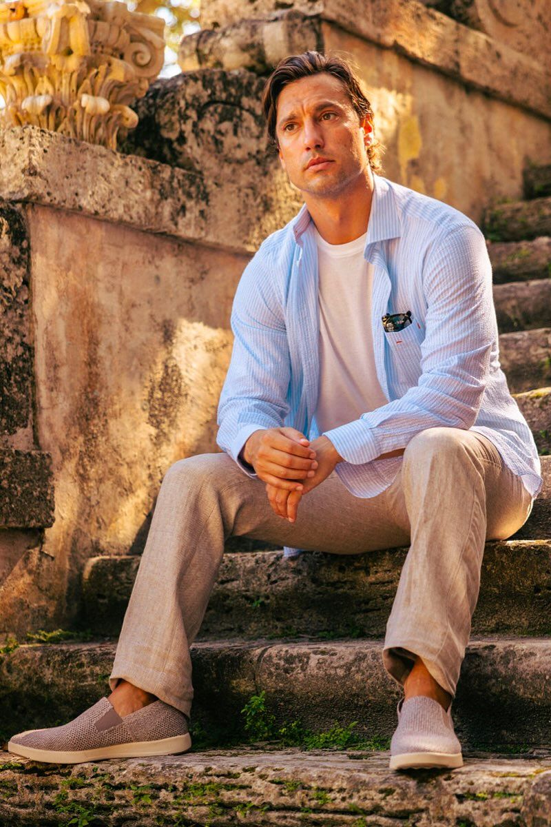 Bi-Stretch Performance Linen Trouser in Choice of Colors (Dunhill Traditional Fit) by Ballin