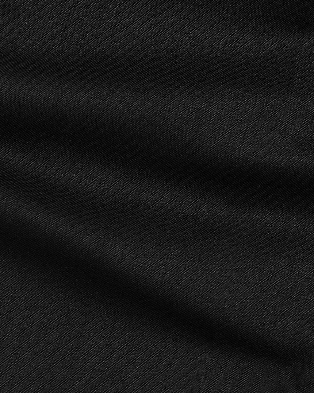 Parker Flat Front Stretch Wool Gabardine Trouser in Black (Modern Straight Fit) by Zanella