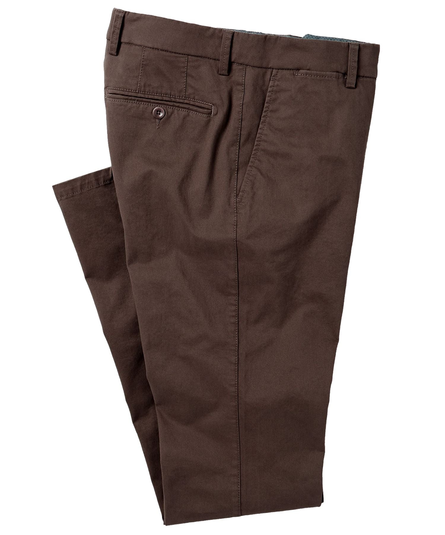 Perma Color Pima Twill Khaki Pants in True Khaki (Mansfield Relaxed Fit) by Ballin