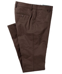 Perma Color Pima Twill Khaki Pants in True Khaki (Mansfield Relaxed Fit) by Ballin