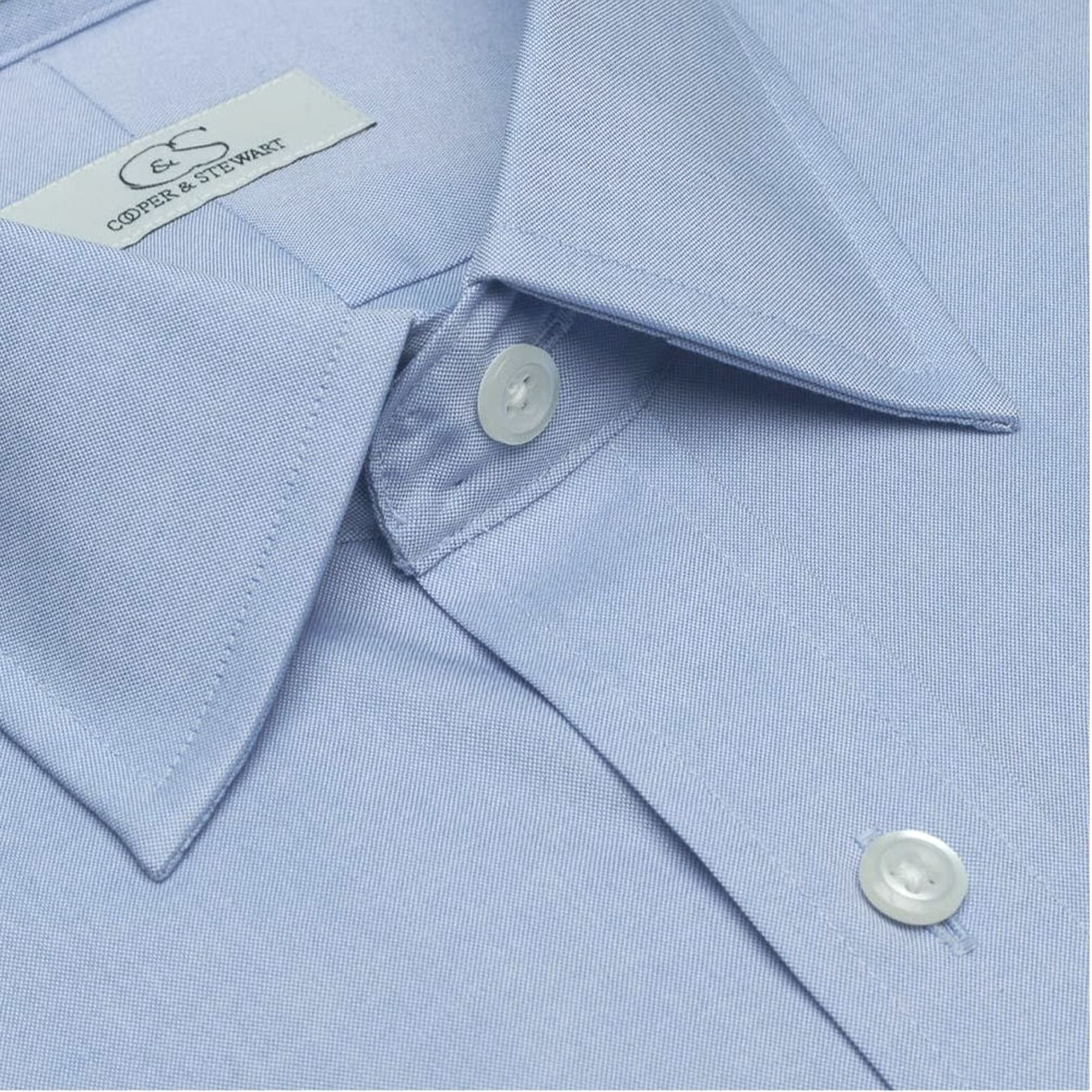 The Classic Blue - Wrinkle-Free Pinpoint Oxford Cotton Dress Shirt by The Classic Blue - Wrinkle-Free Pinpoint Oxford Cotton Dress Shirt by