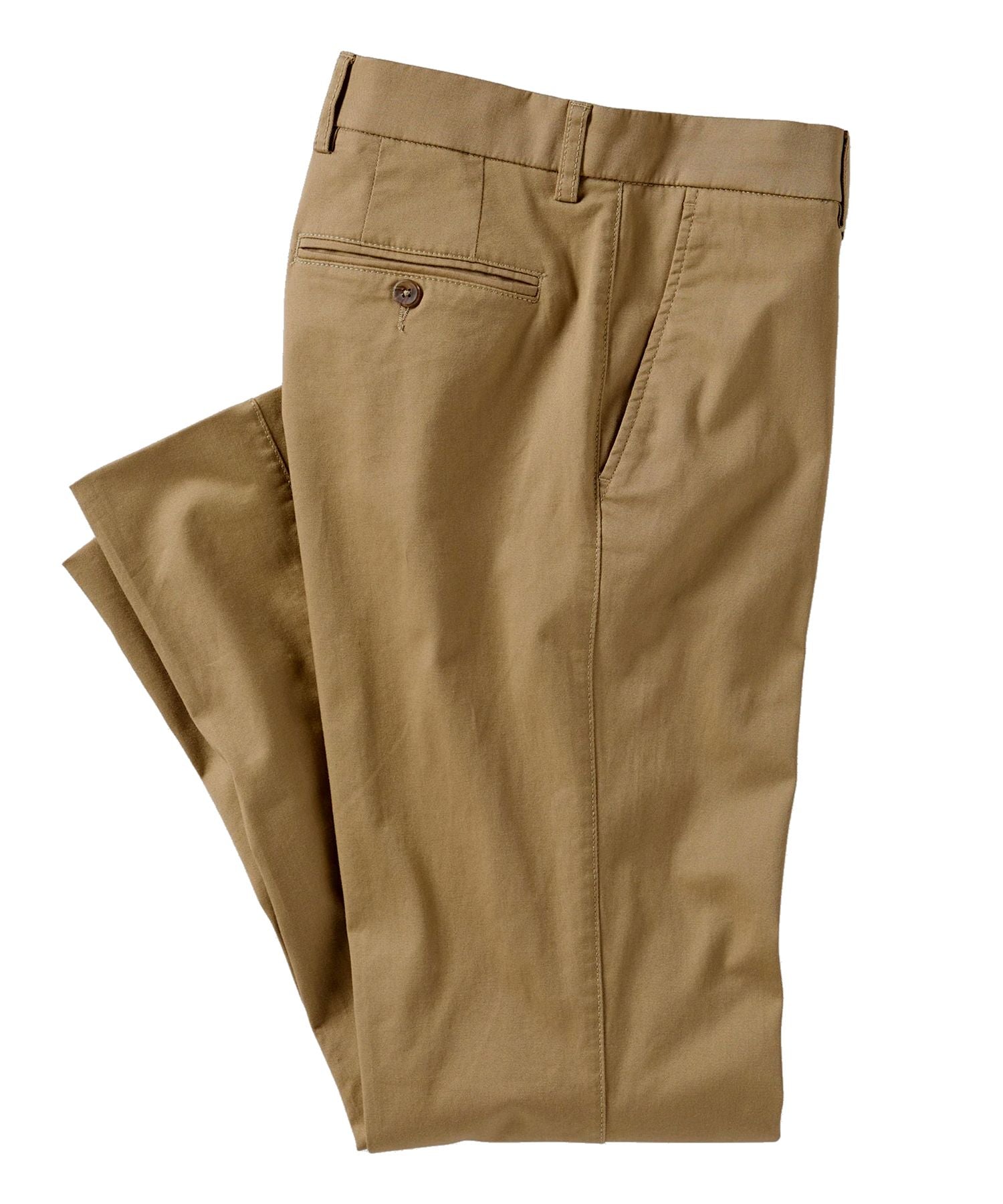 Pima Twill True Khaki in British Tan (Flat Front Models) by Ballin