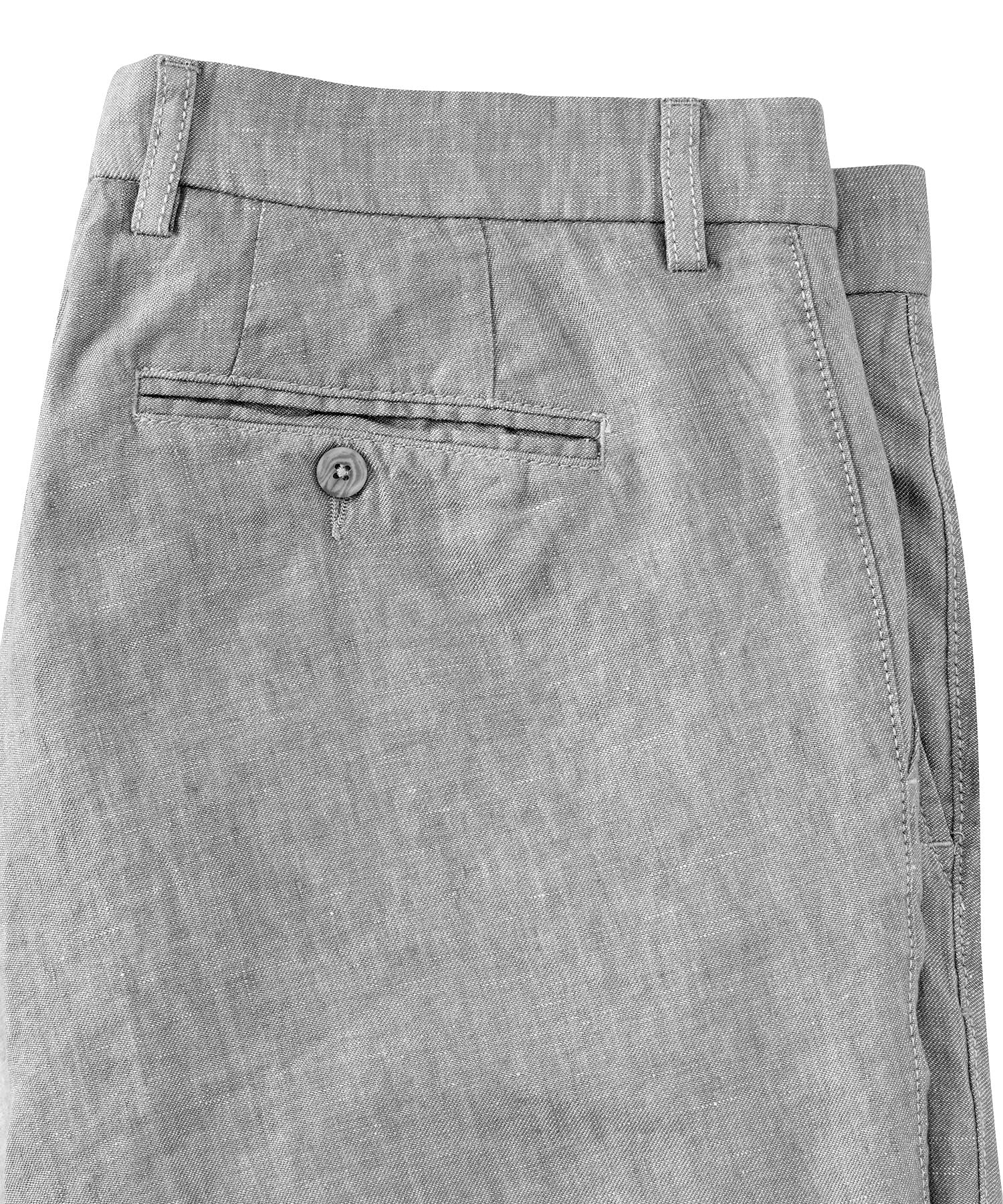 Italian Linen Chambray Twill Pants in Grey (Choice of Fits) by Ballin
