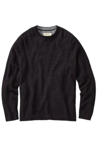 Reversible Cotton & Cashmere Sweater in Black/Grey by Borgo28