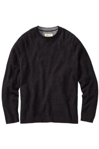 Reversible Cotton & Cashmere Sweater in Black/Grey by Borgo28
