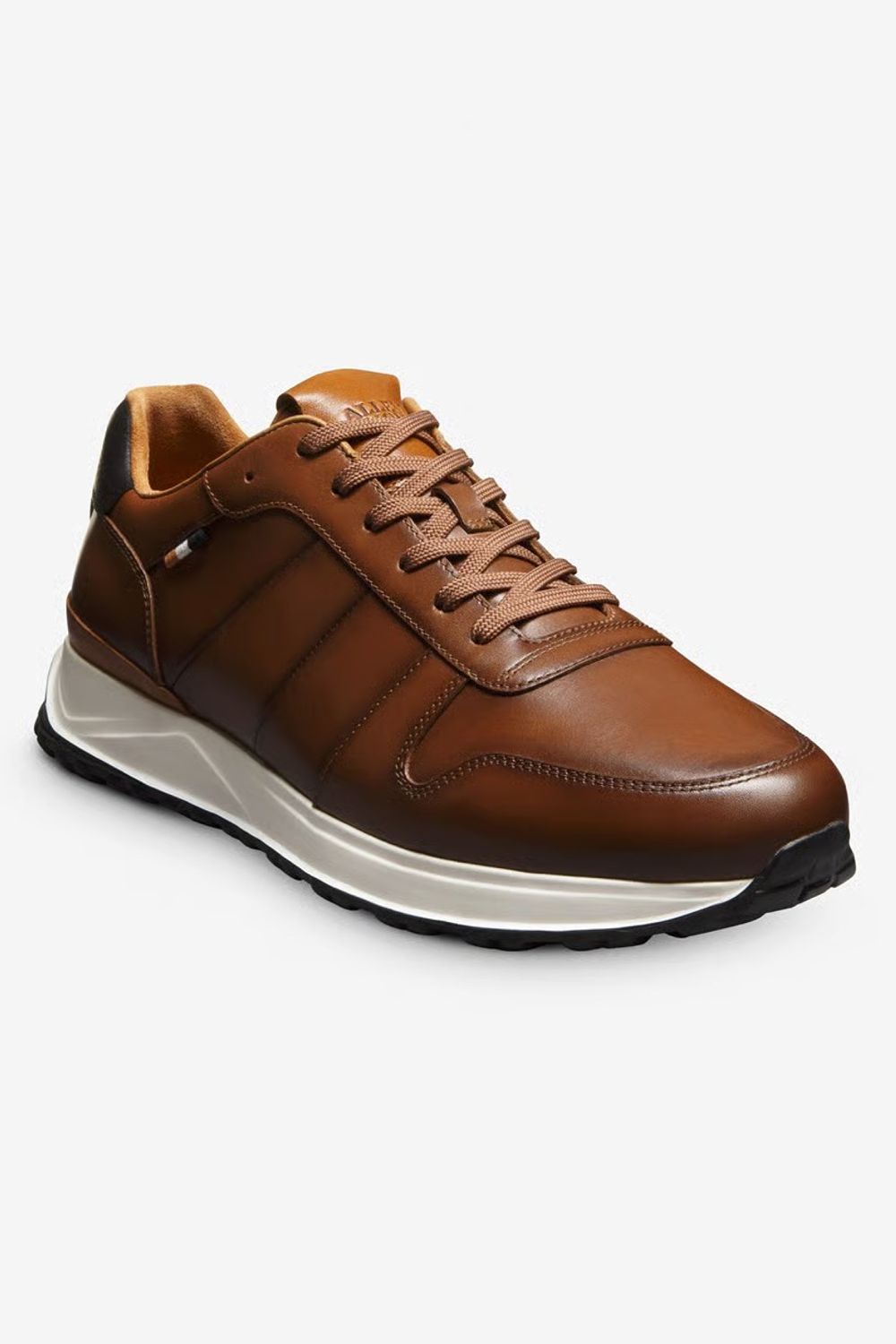 Lawson Lace-Up Sneaker in Chestnut Leather by Allen Edmonds