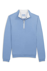 Performance Quarter-Zip Pullover in Blue by Scott Barber