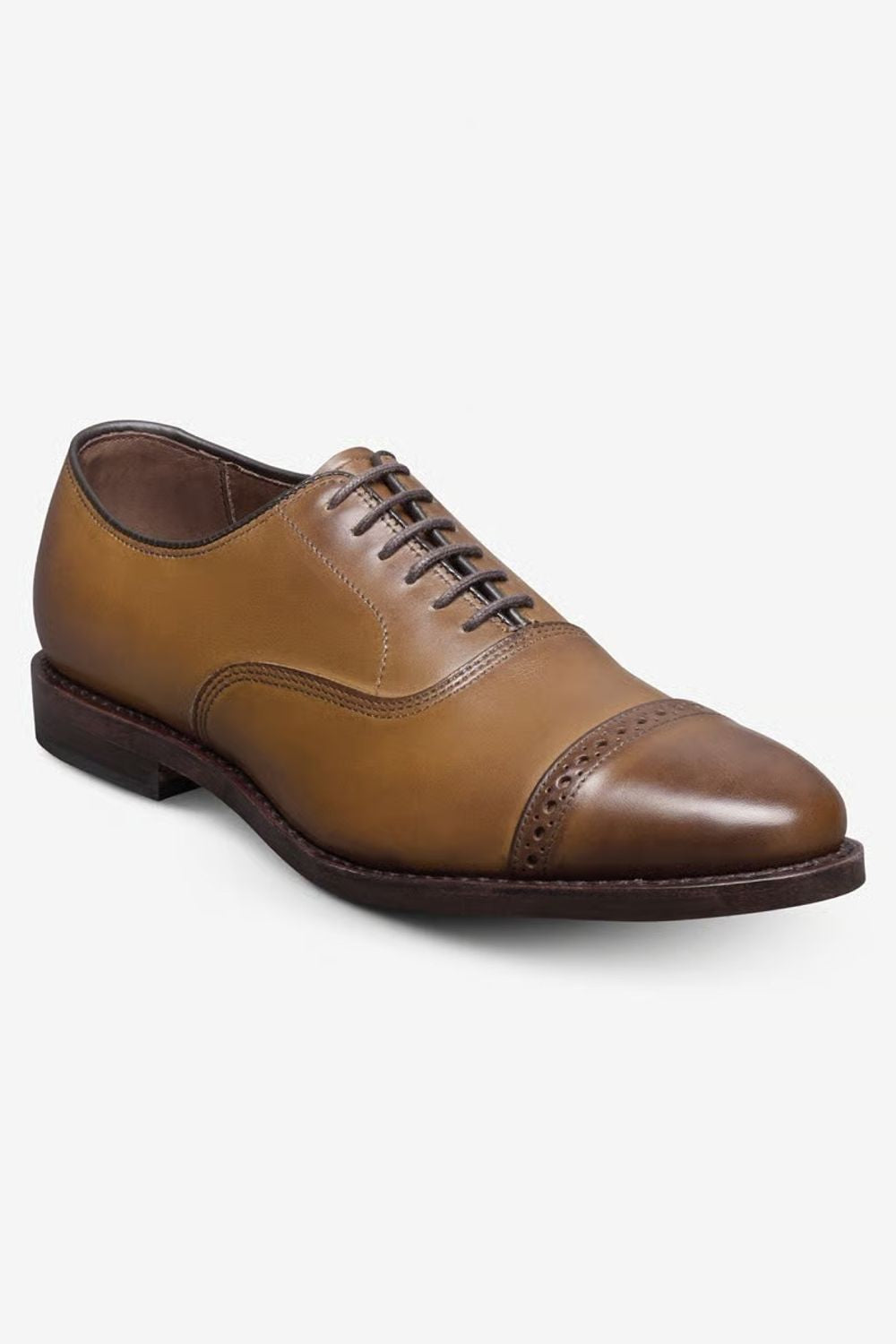 Fifth Avenue Cap-Toe Oxford Dress Shoe in Walnut Leather by Allen Edmonds