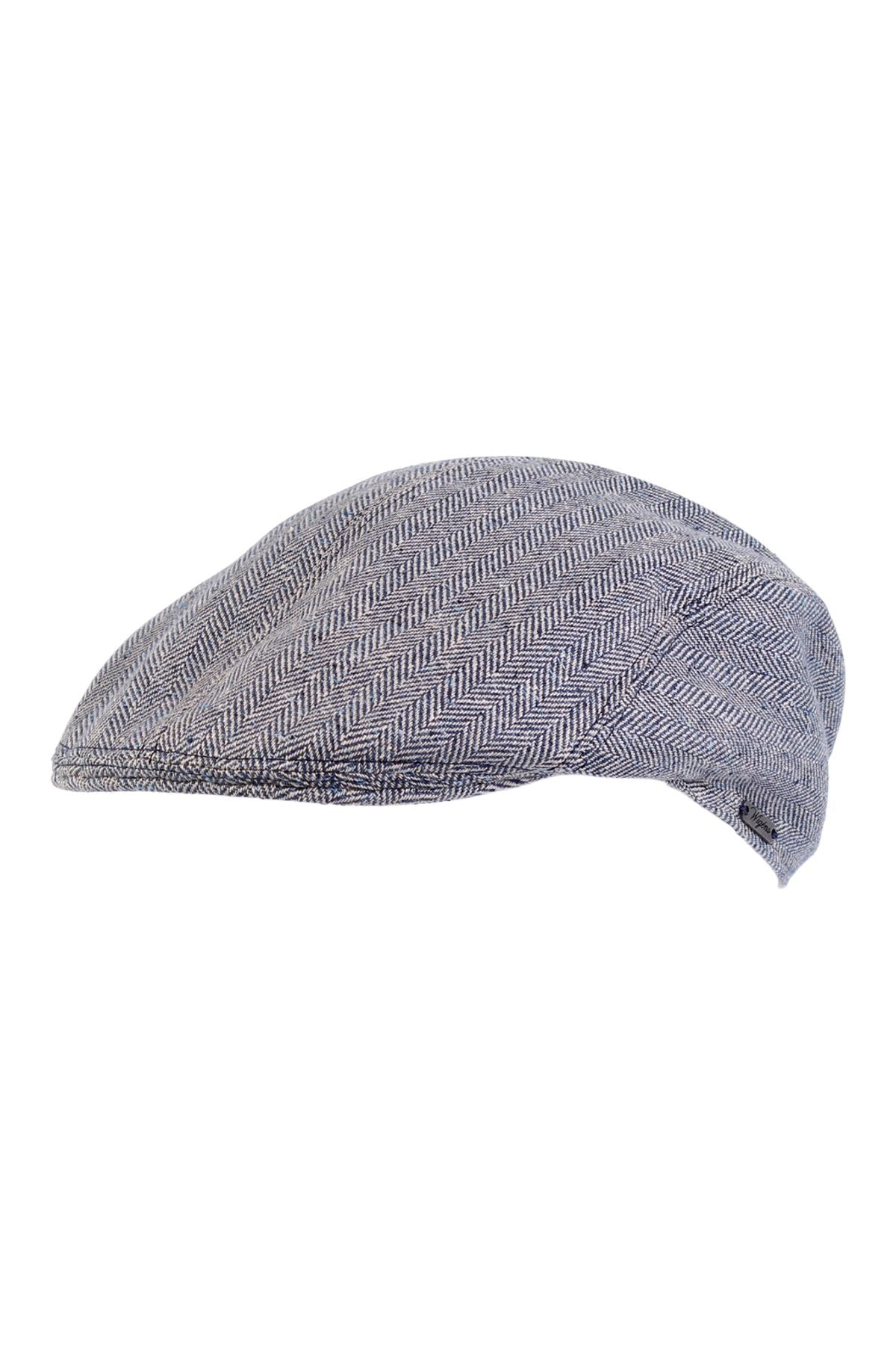 Ivy Modern Cap in Silk and Cotton Herringbone Donegal (Choice of Colors) by Wigens