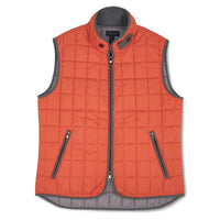 Quilted Water-Resistant Puffer Vest in Ochre by Scott Barber