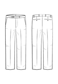 Saxony Houndstooth Super 110s Wool Comfort-EZE Trouser in Taupe (Soho Modern Fit) by Ballin