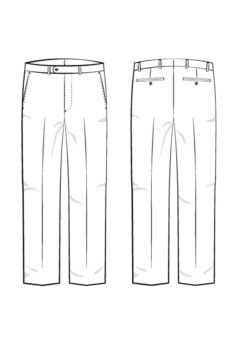 Saxony Houndstooth Super 110s Wool Comfort-EZE Trouser in Taupe (Soho Modern Fit) by Ballin