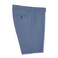 Cotton and Silk Luxe Sateen Shorts in Country Blue by Scott Barber