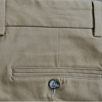 Stretch Canvas Pant in Khaki (Sumpter Flat Front) by Charleston Khakis
