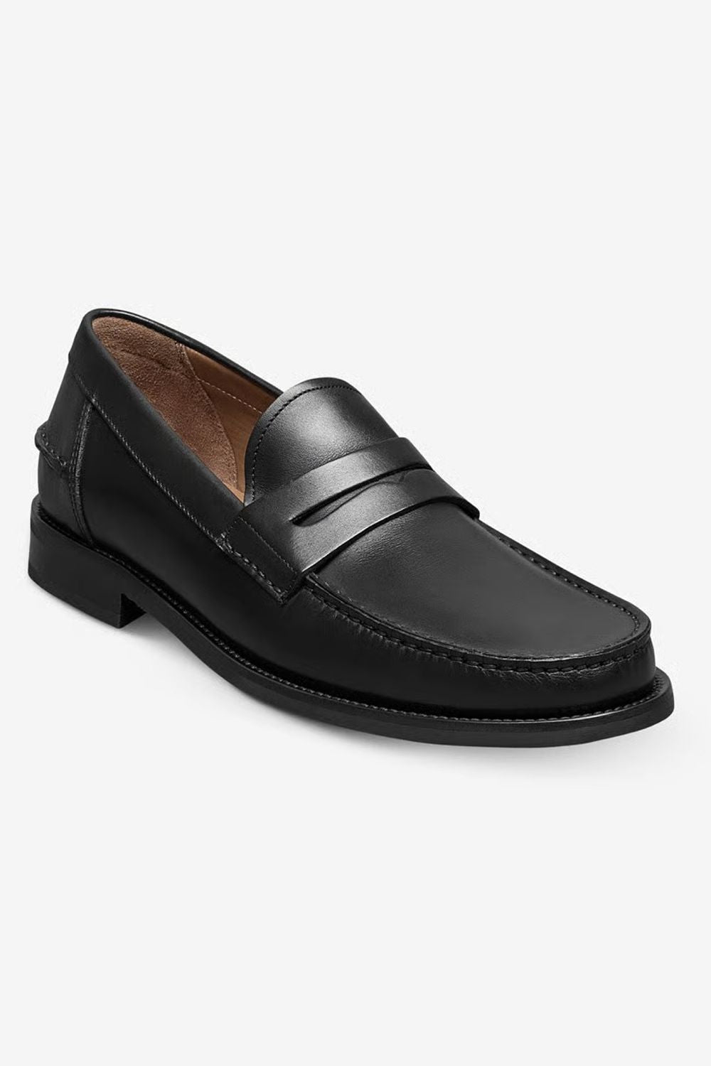 Sorrento Moccasin-Style Penny Loafer in Black Leather by Allen Edmonds