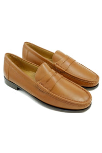 Paddock Sheepskin Loafer in Tan by Alan Payne Footwear