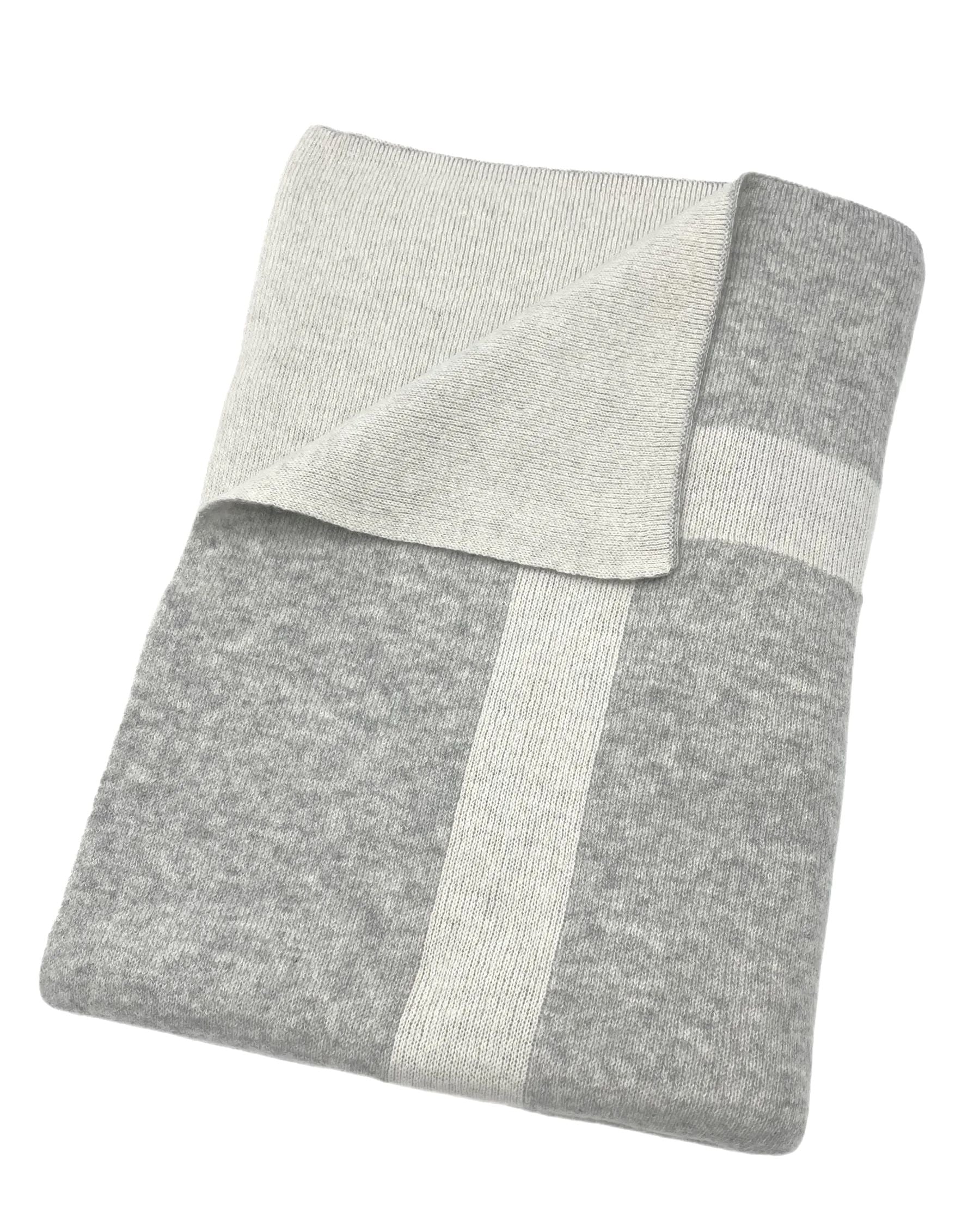 100% Cashmere Homestead Knit Throw (Choice of Colors) by Alashan Cashmere