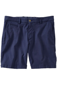 Broken Twill Stretch Cotton Shorts in Ocean Blue (College Modern Fit - 8" Inseam) by Ballin