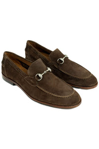 Miami Suede Bit Loafer in Brown by Alan Payne Footwear