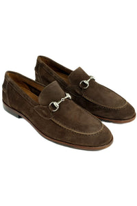 Miami Suede Bit Loafer in Brown by Alan Payne Footwear
