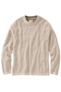 Reversible Cotton & Cashmere Sweater in Winter White/Beige by Borgo28
