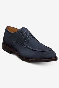 Rivington Apron-Toe Derby Dress Shoe in Navy Suede by Allen Edmonds
