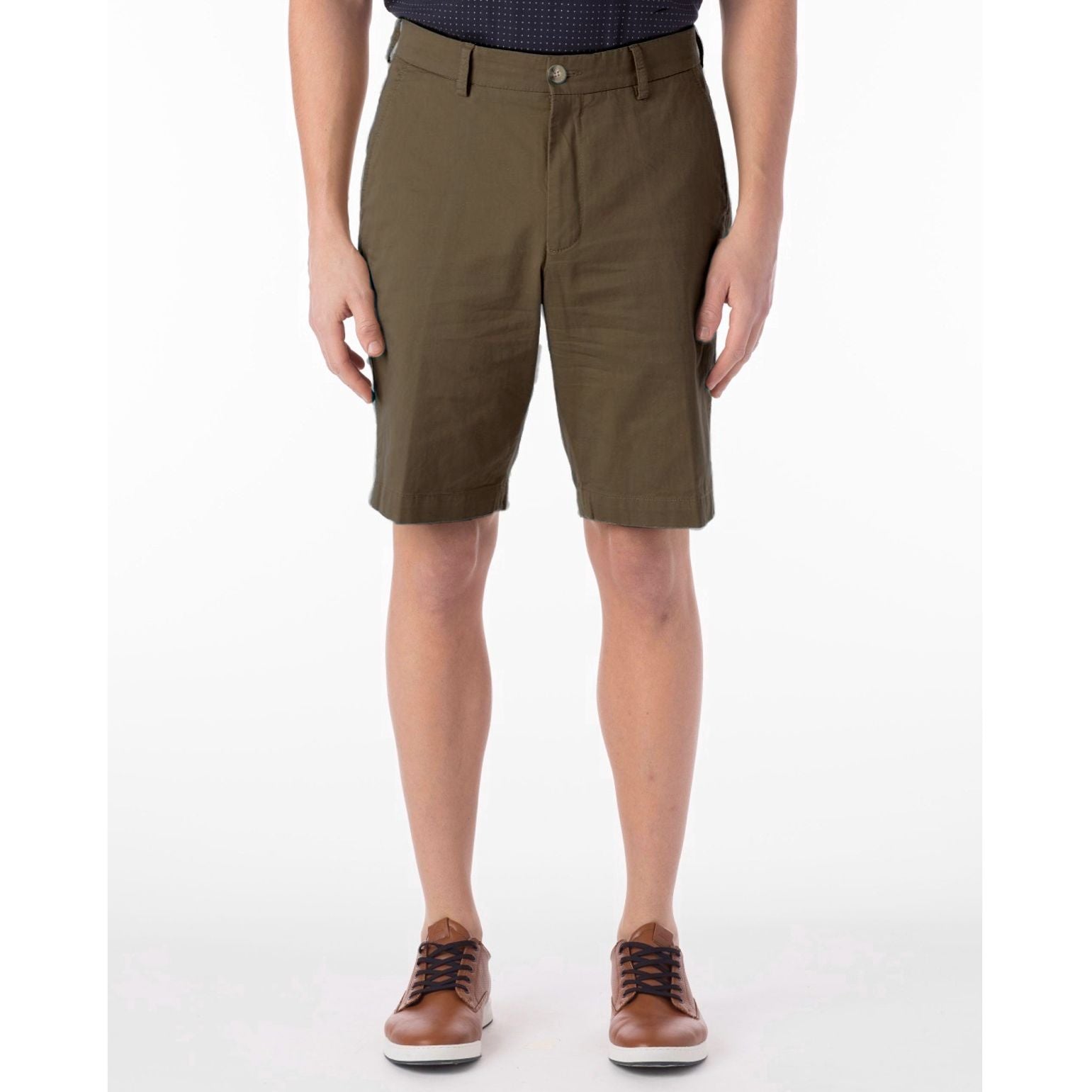 Pima Twill True Khaki Shorts in Olive by Ballin