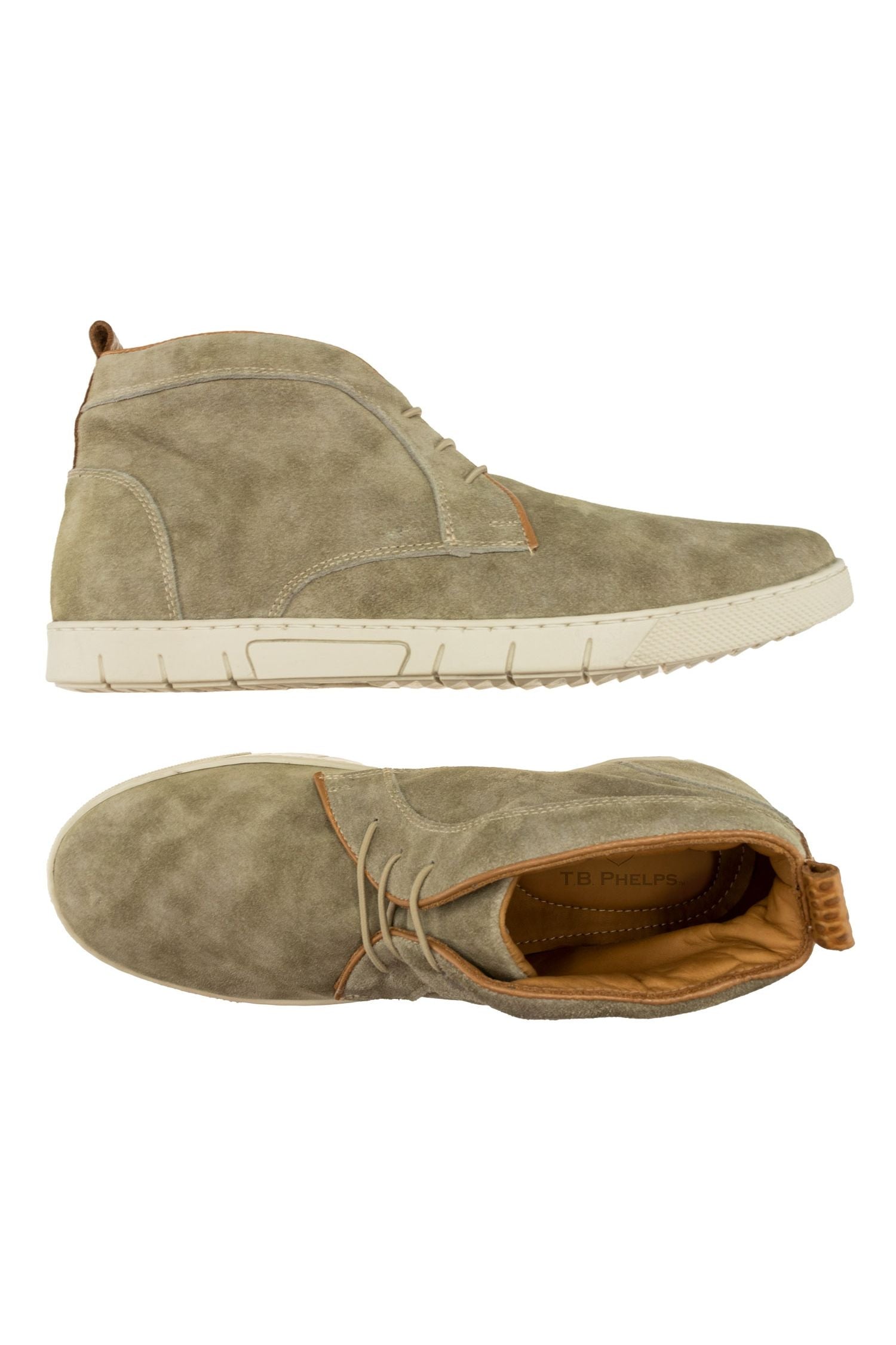 Scottsdale Suede Chukka Boot in Grey by T.B. Phelps