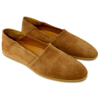 Ankara Suede Street Slipper in Cognac by Alan Payne Footwear