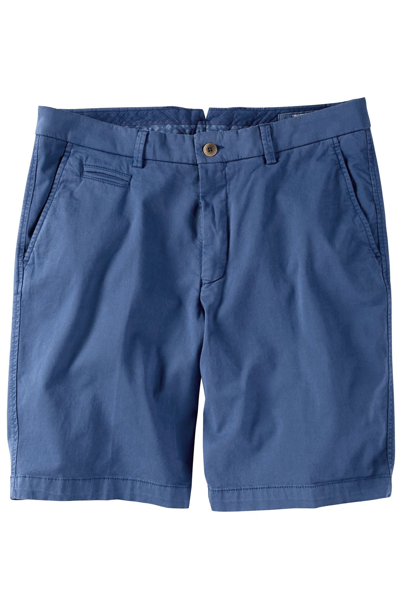 Broken Twill Stretch Cotton Shorts in True Navy (Drummond Traditional Fit) by Ballin