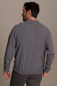 1/4 Zip Mock Neck Merino Wool Pullover Sweater (Choice of Colors) by Alashan Cashmere