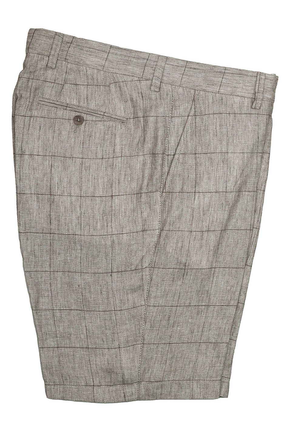 Italian Delavé Linen Windowpane Shorts in Choice of Colors (Drummond Traditional Fit) by Ballin