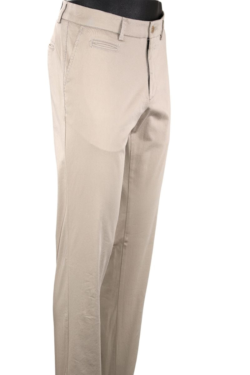 Xtreme Comfort Sateen Casual Pants in Stone, Size 34 (Atwater Modern Fit) by Ballin