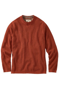 Reversible Cotton & Cashmere Sweater in Rust/Tan by Borgo28
