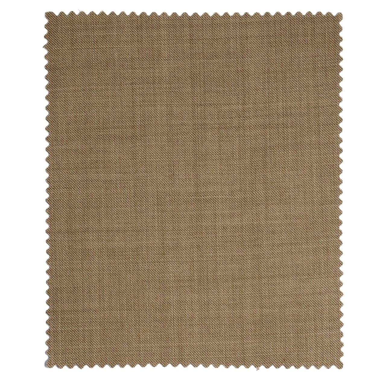 Sharkskin Super 120s Worsted Wool Comfort-EZE Trouser in Camel (Manchester Pleated Model) by Ballin