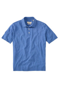 Classic Italian Fine-Gauge Organic Cotton Polo Sweater in Choice of Colors by Borgo28