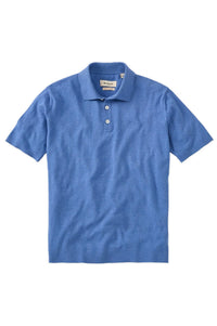 Classic Italian Fine-Gauge Organic Cotton Polo Sweater in Choice of Colors by Borgo28