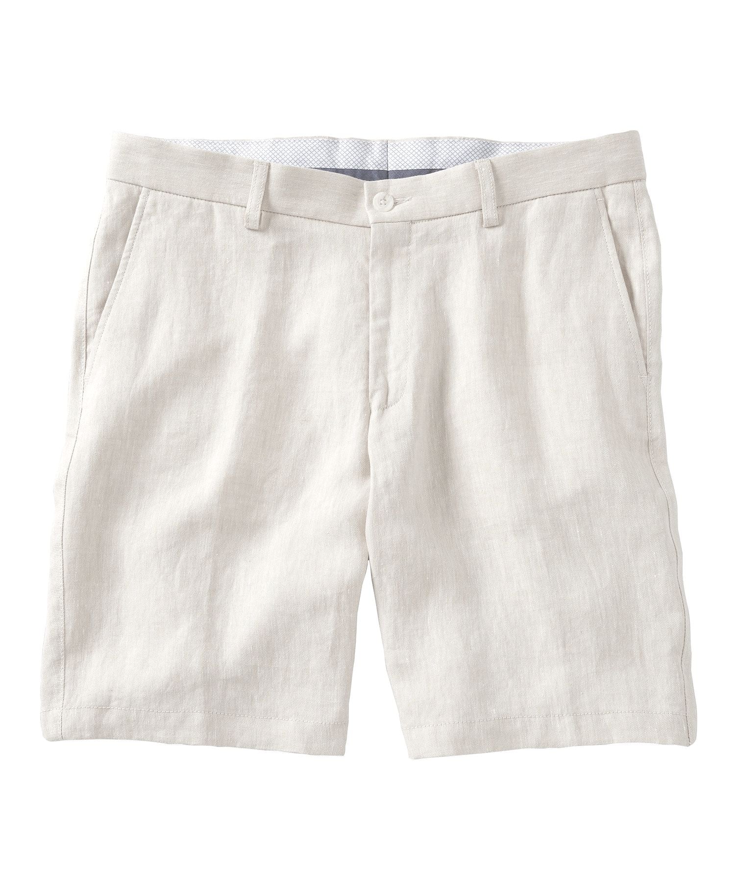 Italian Linen Chambray Twill Shorts in Choice of Colors (Drummond Traditional Fit) by Ballin