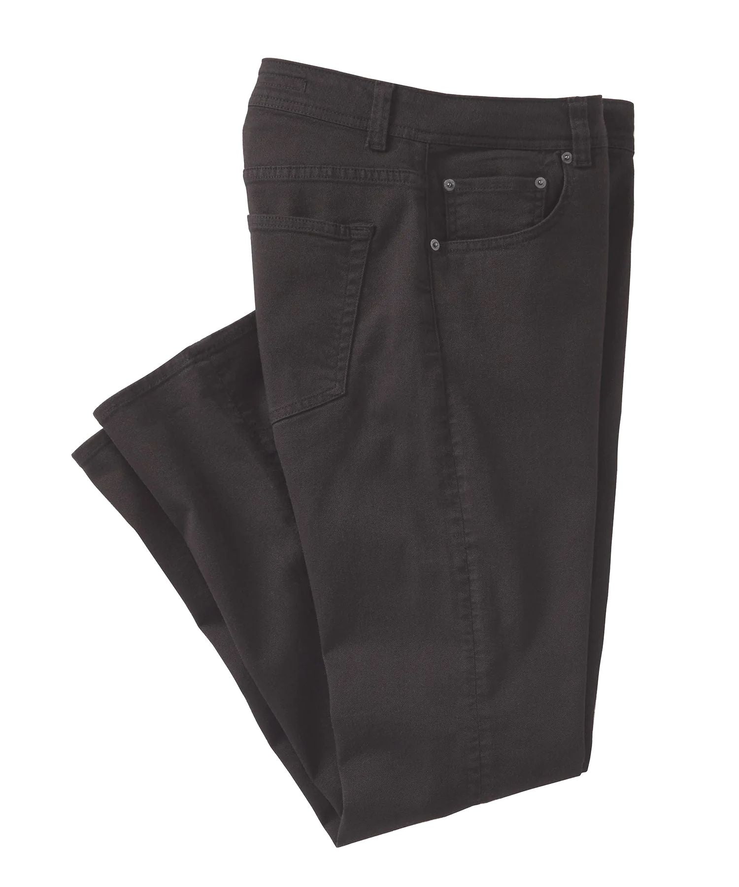 'Old Dyed Denim' Stretch 5-Pocket Jeans in Pavement (Modern Straight Fit) by Ballin