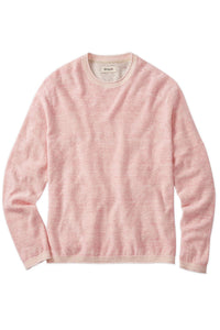 Cotton & Crewneck Sweater in Light Pink by Borgo28