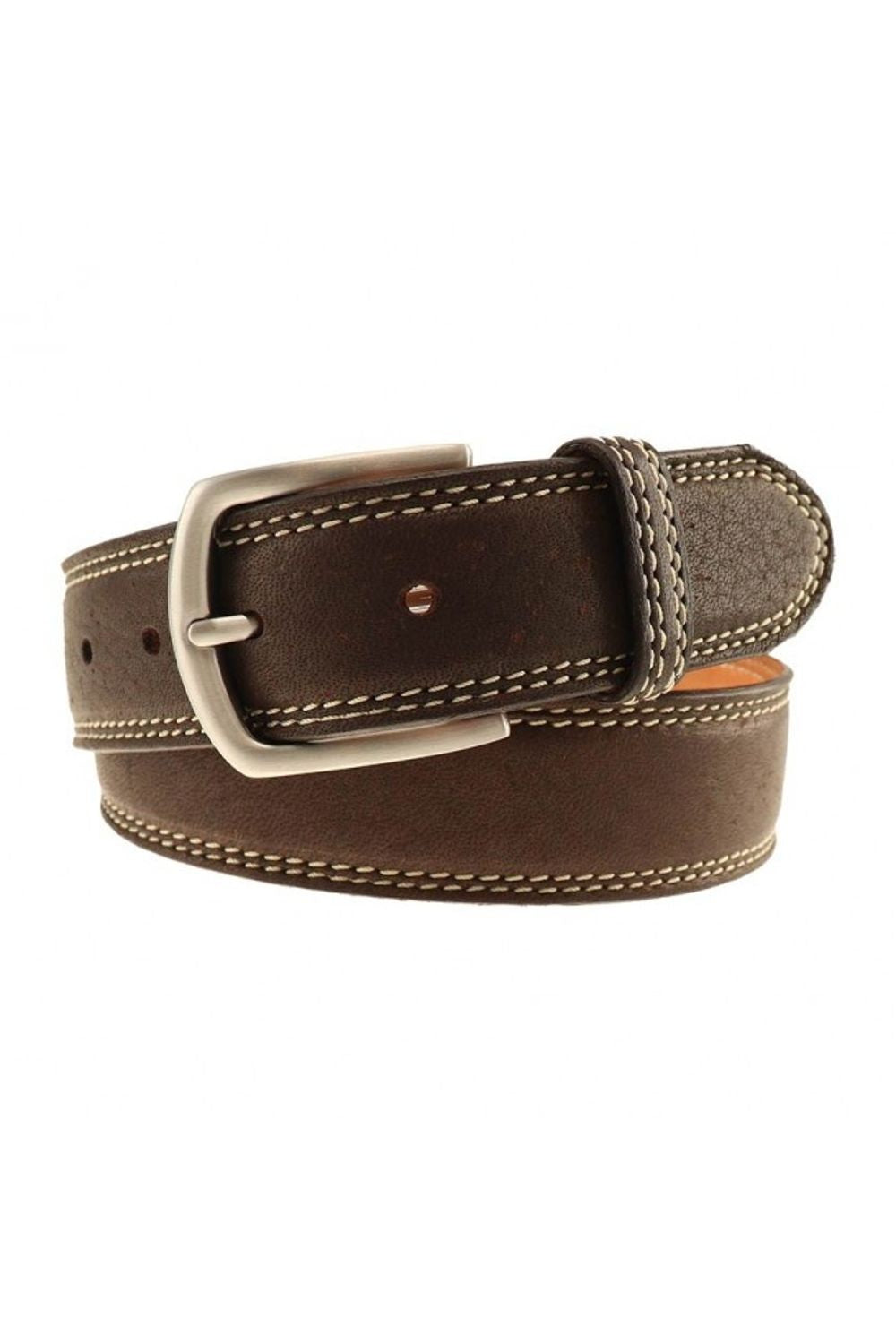 Raleigh Elk Leather Belt in Mahogany by T.B. Phelps