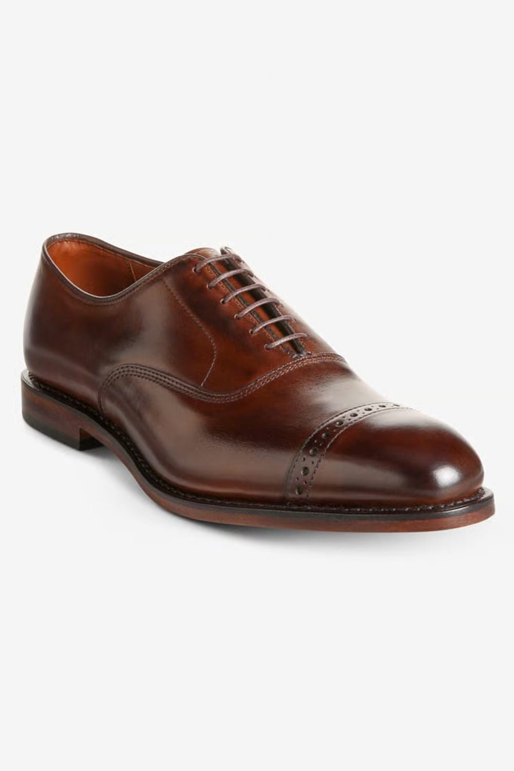Fifth Avenue Cap-Toe Oxford Dress Shoe in Mahogany Leather by Allen Edmonds