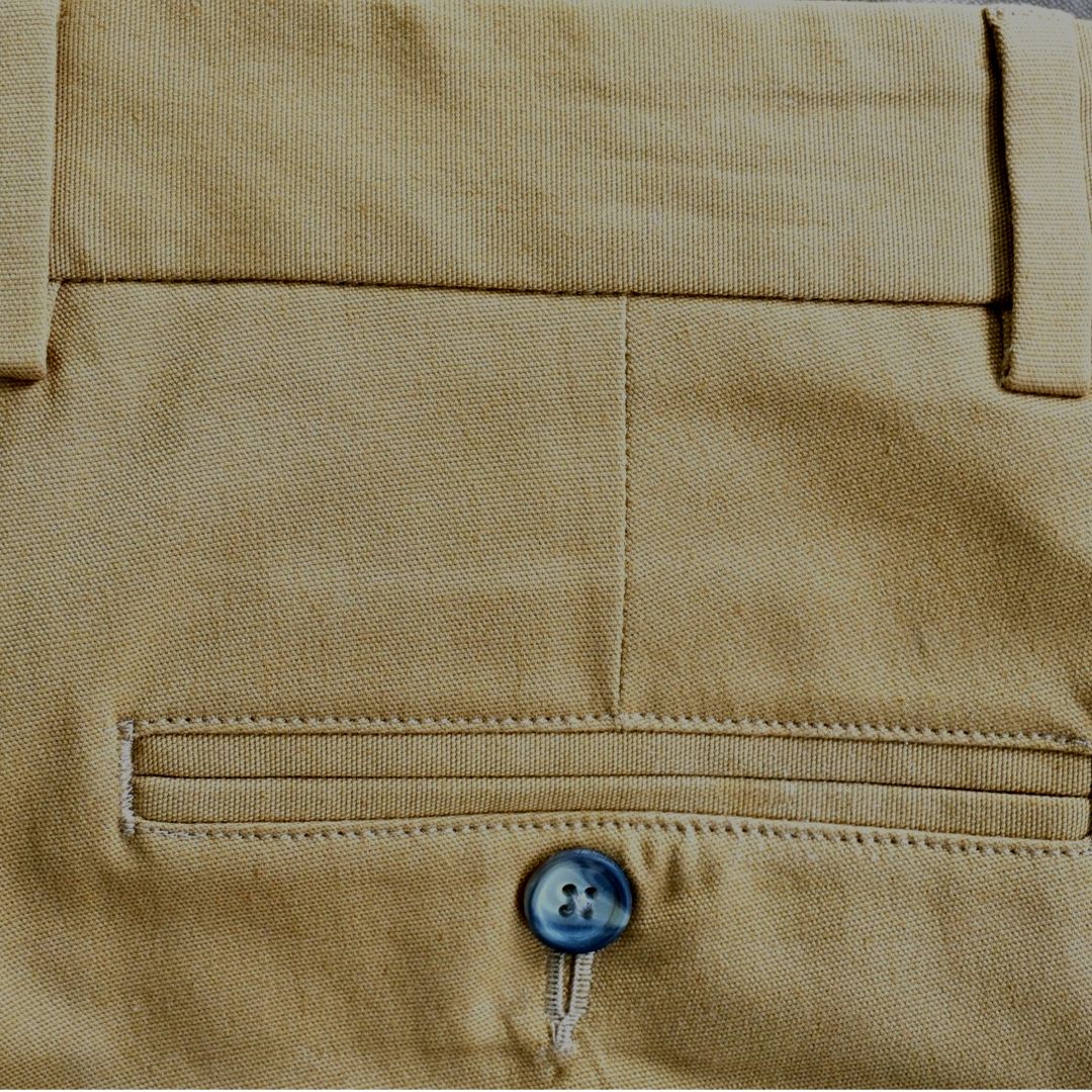 Stretch Canvas Pant in British Tan (Sumpter Flat Front) by Charleston Khakis