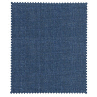 Super 130s Italian Luxury Ultimate Comfort Wool Tropical Flat Front Trouser in Blue Mix by 6 East by Ballin