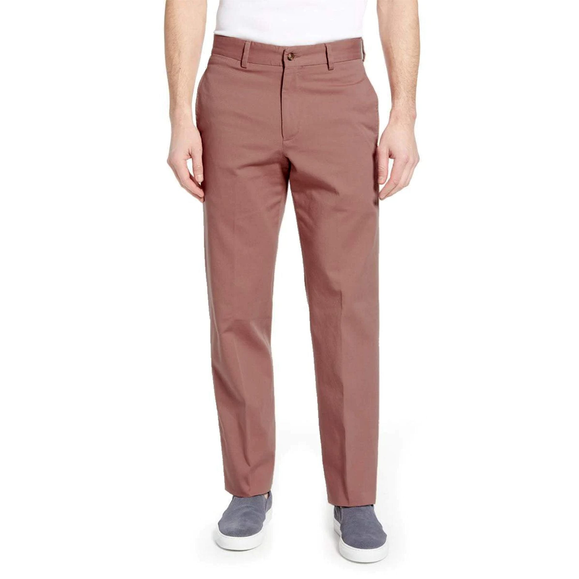 Washed Khaki Pant in Charleston Brick (Sumpter Flat Front) by Charleston Khakis