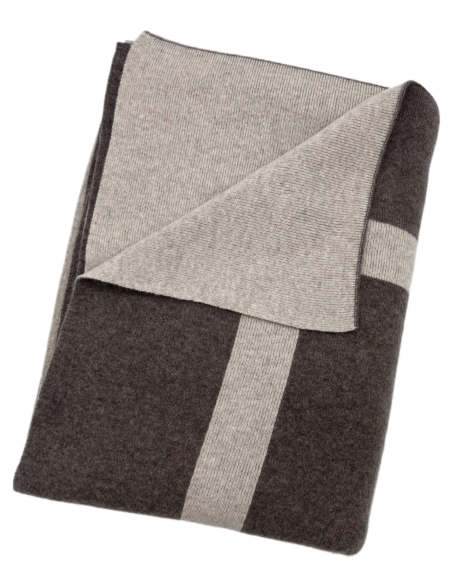 100% Cashmere Homestead Knit Throw (Choice of Colors) by Alashan Cashmere