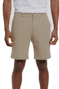 Washed Poplin Shorts in Khaki, Size 33 (Sumpter9 Flat Front) by Charleston Khakis
